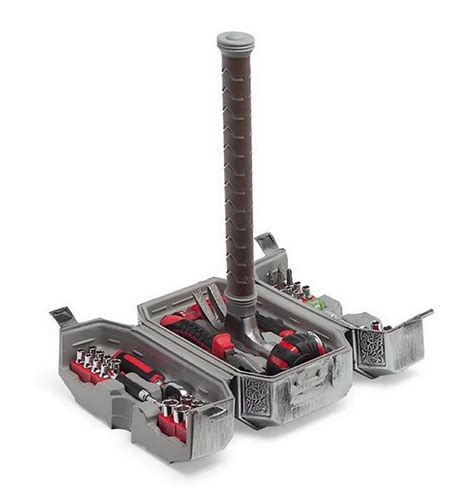 thor stainless steel tool box|thinkgeek thor hammer toolbox.